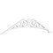 Ekena Millwork Pitch Carrillo Architectural Grade PVC Gable Pediment, 60"W x 15"H x 1"P (6/12) GPP060X015X100CRL - alternate 1